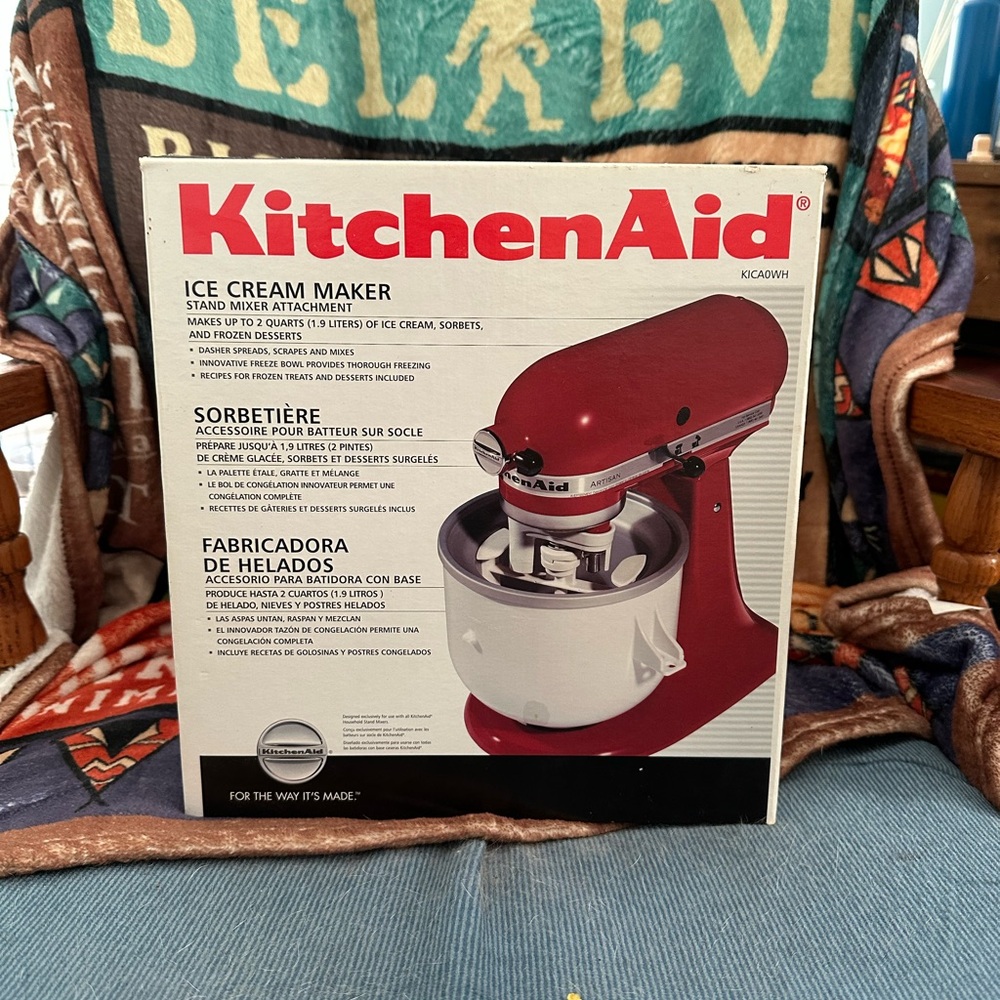 KitchenAid Crimson Ice Cream Maker Attachment